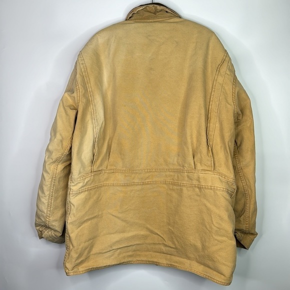 Vintage Woolrich Wool Blanket Lined Canvas Chore Jacket Large - Picture 4 of 14